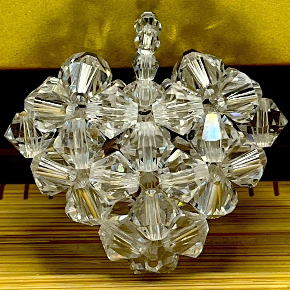 Swarovski Heart ♥️ AB Clear Crystals Pendant
